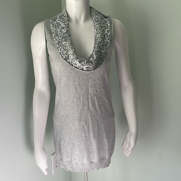 magaschoni Dresses & Skirts - Magaschoni Moonlight Malange small sleeveless sparkle sweater dress tunic NEW